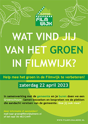 Groenschouw Filmwijk op 22 april